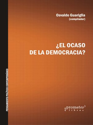 cover image of ¿El ocaso de la democracia?